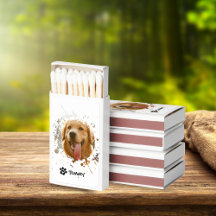 Boîtes d'allumettes personnalisées avec photo d'an