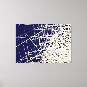 Boîtes empilées Bleu - Impression sur toile