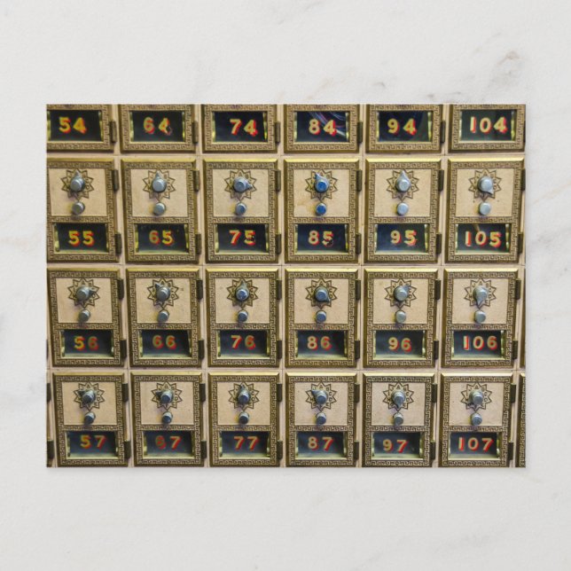 Boîtes postales à combinaison - Carte postale (Devant)