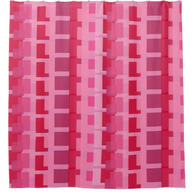 Boîtes roses Motif rideau de douche (Devant)