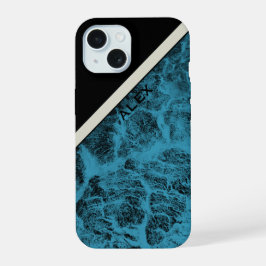 Boîtier de téléphone "Wood Turquoise"