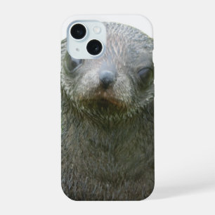 Boîtier iPhone 15 avec bébé phoque mignon