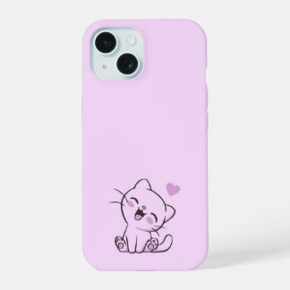 Boîtier iPhone 15 thème Hello Kitty
