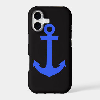Boîtier iPhone Anchor noir et bleu