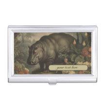 Hippo botanique vintage, personnalisable