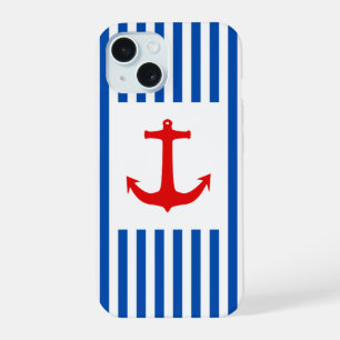 Boîtier téléphonique Ancres Away (rouge et bleu)