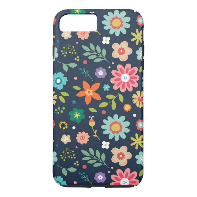 Boîtier téléphonique floral iPhone 8 Plus Coque de (Dos)