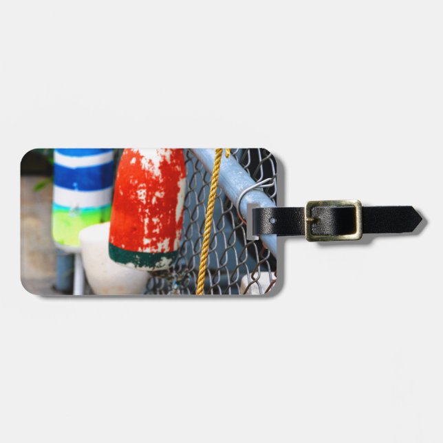 Bojen auf dem Zaun Gepäckanhänger (Vorderseite horizontal)