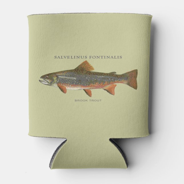 Bok Trout Fischen Vintage Abbildung Dosenkühler (Vorderseite)