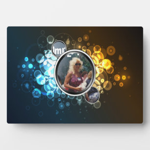 Bokeh 3 Gerahmte Abstrakte Kunstschätze Fotoplatte