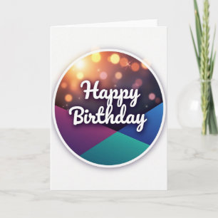 Bokeh Alles Gute zum Geburtstag Karte