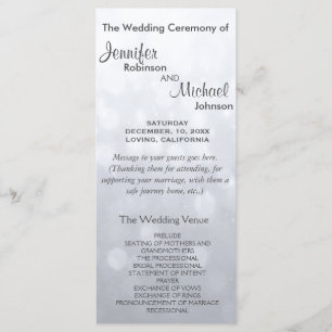 Bokeh argenté subtil allume le programme de