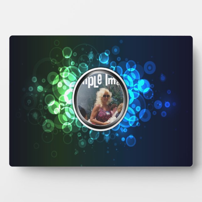 Bokeh Art Plaque Fotoplatte (Vorderseite)