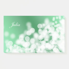 Bokeh Artgrün texture.text Post-it Klebezettel