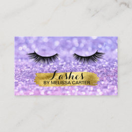 Bokeh Beauty Salon Makeup Artist Lash Extensions Visitenkarte