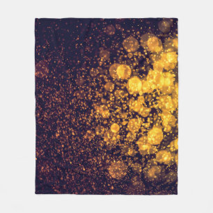 Bokeh Brillianz: Abstraktes Lichtspiel Fleecedecke