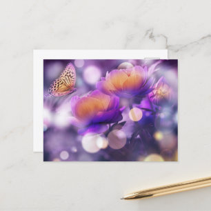 Bokeh Butterfly Postkarte