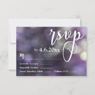 Bokeh clair et typographie 32 RSVP