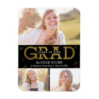 Bokeh Collage EDITABLE COLOR Abschluss Magnet