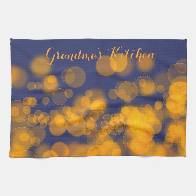 Bokeh Effektbeschaffenheit. Text Geschirrtuch (Horizontal)