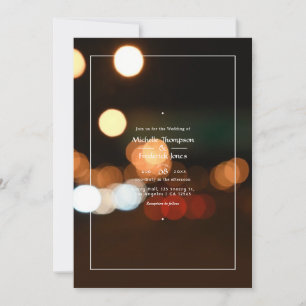 Bokeh Faire-part de mariage