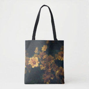 BOKEH FOTOGRAFIE DER GELBEN BLUMEN TASCHE
