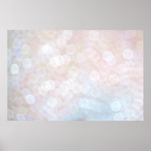 Bokeh funkeln weiße Textur Poster
