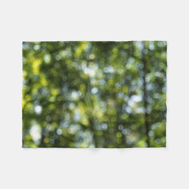 Bokeh im Frühjahr Fleecedecke (Vorderseite (Horizontal))