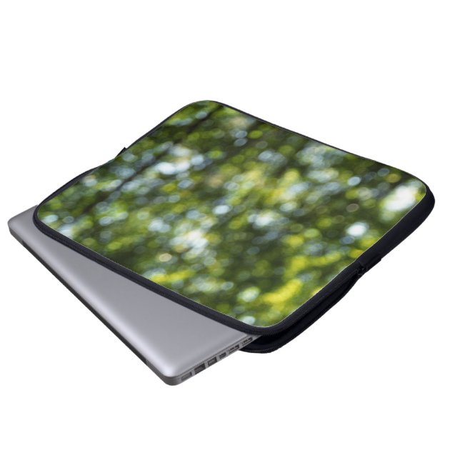 Bokeh im Frühjahr Laptopschutzhülle (Vorne Knopf)