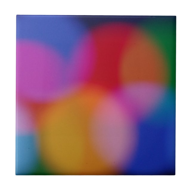 Bokeh Keramik Tile Fliese (Vorderseite)