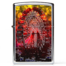 Bokeh-Licht Chicago World's Fair Zippo-Feuerzeug