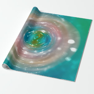 Bokeh-Licht, schimmernde Unschärfe-Punktlichter au Geschenkpapier