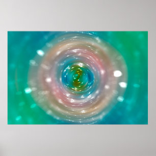 Bokeh-Licht, schimmerndes, verschwommenes Fleckenl Poster