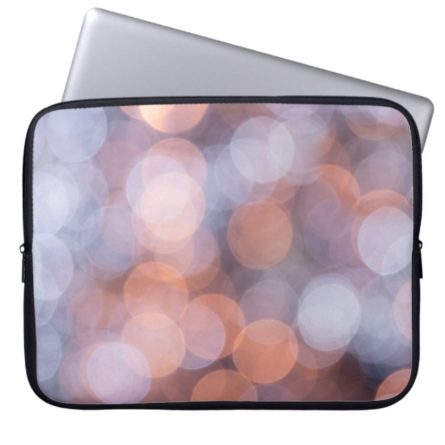 Bokeh Lichteffekt Design glänzend Laptopschutzhülle (Vorderseite)