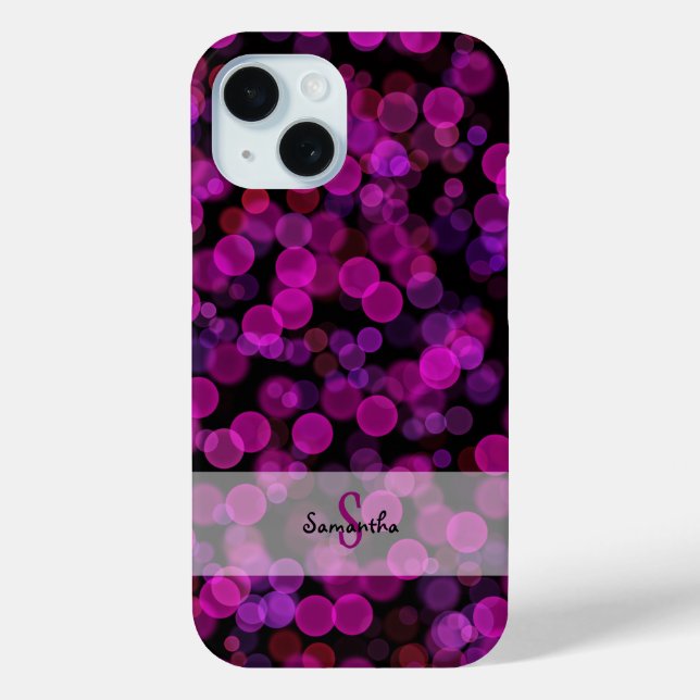 Bokeh Lights in Purple and Pink Case-Mate iPhone Hülle (Rückseite)