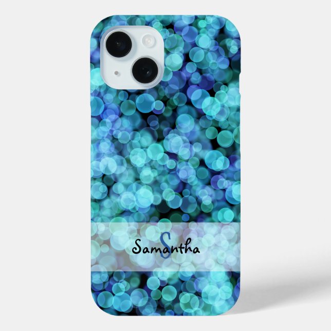 Bokeh Lights in Shades of Blue Case-Mate iPhone Hülle (Rückseite)