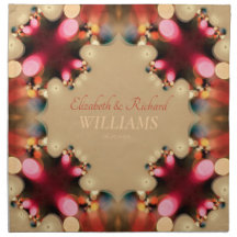 Bokeh Lights Wedding Keepake Napkins