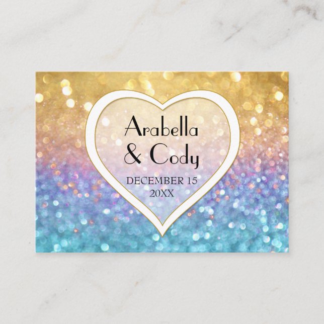 Bokeh Movie Premier Ticket Style Gold Pink Sparkon (Vorderseite)