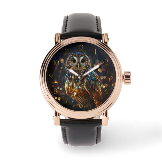 Bokeh-Schüssel Armbanduhr (Vorderseite)