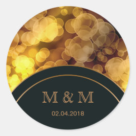 Bokeh Style Gradient Runder Aufkleber