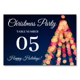 Bokeh Tree Lights, Weihnachten Tischnummer