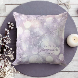 Bokeh und Butterfly Quinceanera Lavender ID1030 Kissen