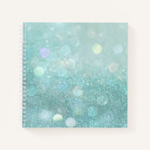 Bokeh und Glitzer Sketchbook Notebook Notizbuch