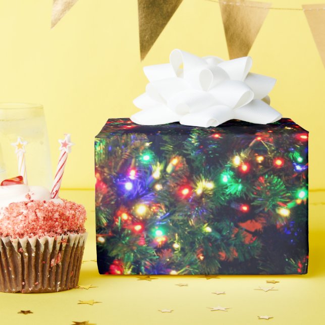 Bokeh Weihnachtslicht verschwommen Shimmer Lens Fl Geschenkpapier (Geburtstagsparty)