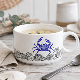 Bol À Chili Mandala Crab Coastal – Cuisine Nautique Bleue