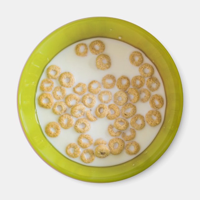 Bol de céréales amusants aliments Magnet (Devant)