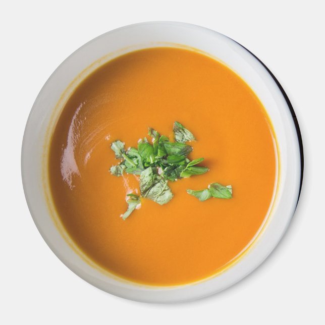 Bol de la soupe de tomate Refrigerator Magnet (Devant)