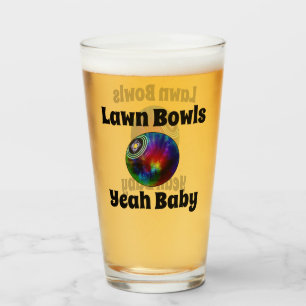 Bol en pelouse teinté, verre à bière