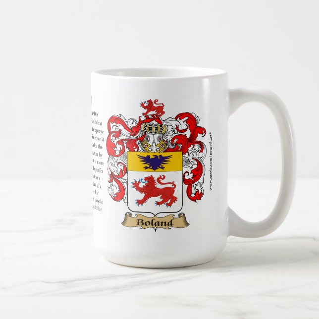Boland, der Ursprung, die Bedeutung und das Wappen Kaffeetasse (Rechts)