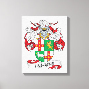 Bolanos-Familienwappen Leinwanddruck